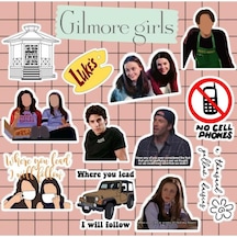 Gilmore Girls Sticker Seti Laptop Notebook Telefon Etiket 1