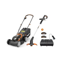 Wg927e 40volt 2.0ah. Li-ion 34cm Profesyonel Şarjlı Çim Biçme + Wg157e.9 20volt 25cm Misinalı Çim Ve Kenar Kesme