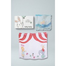 Sincap Kitap Circus Müslin & Tummy Time Seti Bebek Hediyelik Seti