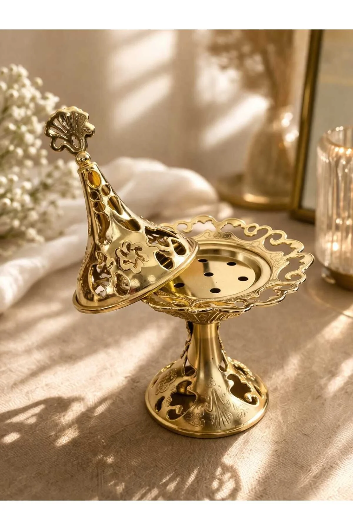 Banum Luxury Lüx Tasarım Gold Çok Amaçlı Tütsülük