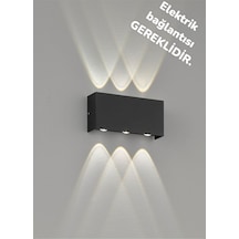 Elektrikle Çalışır, 12 Watt 3000 Kelvin Ledli, İç Ve Dış Mekan Aplik, Yüksek Işık Güçlü Led Aplik Gün Işığı