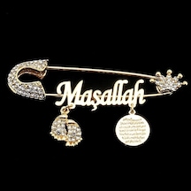Sahiaksesuar Maşallah Yazılı Bebek Yaka Iğnesi 39