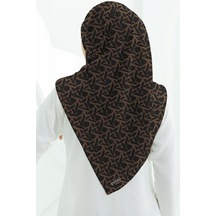 İpekal Soft Pamuk Eşarp-90 X 90 -06099 Siyah-Kahve