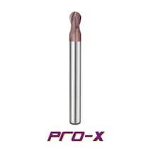 Pro-X Çap - Çap 4 Mm R2 2 Ağızlı Uzun Küre Karbür Parmak Freze
