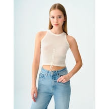 LOFT Crop Kadın Atlet Lf2032014 Q1.v1 Beyaz
