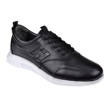 Pullman Hakiki Deri Comfort Erkek Ayakkabı Rd 2030 Siyah Beyaz Siyah Beyaz