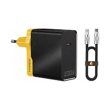 Fnırsı 100w Gan 3 Portlu Hızlı Şarj Adaptörü + 100w Type-c Kablo Seti 1.2m