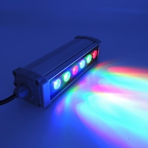 Led Aydınlatma Wall Washer Duvar Boyama 20 Cm 6w Rgb Kumandalı