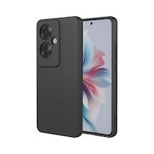 Oppo Reno 11f Kılıf First Silikon - Siyah -
