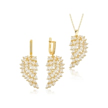 Gümüş Gold Melek Kanadı Kadın Set Çok Renkli