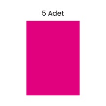 Fosforlu Fon Kartonu 5 Adet 50x70 Pembe