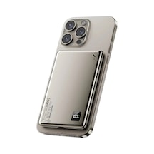 Mey İthalat Pw555 5.000 Mah Dijital Göstergeli 18w Type-c Ve 15w Kablosuz Şarj Pd Hızlı Şarj Magsa Çok Renkli