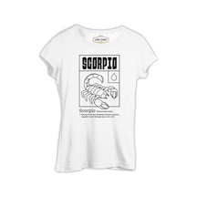 Horoscope Scorpio Intuitive Person Beyaz Kadın Tshirt 001