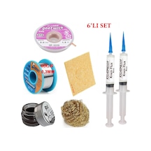 Mechanic Lehim Teli 0,3mm 40gr Havya Uc Temizleyici Rslasm Flux Ve Cp-2015 Lehim Emme Teli Seti3 St04