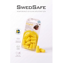 Swedsafe  Kulak Tıkacı, S Boyut, 5 Çift, 33 Db Gürültü Azaltma, Yumuşak Köpük, Uyku, İş Ve Odaklanma