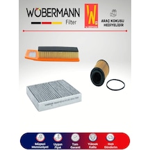 Wöbermann Fiat Fiorino 1.3 Multijet E5 Filtre Bakım Seti 2011-2014 3'lü Karbonlu