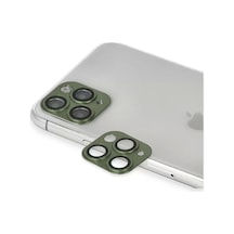 Apple İphone 11 Pro Max Pers Alüminyum Kamera Lens - Yeşil