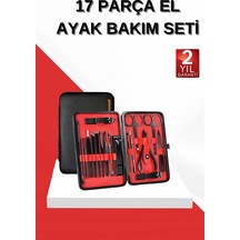 17 - 932 - Parça Manikür Seti El Ve Ayak Bakımı Törpü Cımbız - Ece-umay - Tırnak Temizleme