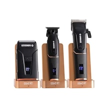 Powertec Tr-5400 Saç & Sakal & Günlük Tıraş & Ense Çizim Profesyonel Berber Tıraş Makinesi 3'lü Set