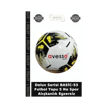Delux Serisi Basic-53 Futbol Topu 5 No Spor Alışkanlık Egzersiz Çok Renkli