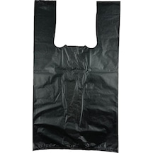 Kalın Siyah Poşet Küçük Boy Hışır Atlet Poşet Market Manav Poşeti Çöp Poşeti 3 Kg