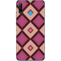 Huawei P30 Lite Uyumlu Pembe Yavrusu Motifleri Baskılı Silikon Kılıf Renkli