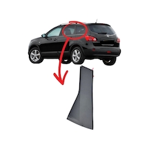 Nissan Qashqai Cam Bakalit Arka Üst Köşe Sol 2007-2013