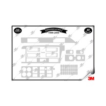 Mercedes Actros 1996-2000 Torpido Konsol Trim Göğüs Maun Kaplama Set 40 Parça Gümüş