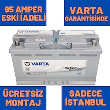 12v 95 Ah 95 Amper Agm Varta Akü A5 Start Stoplu