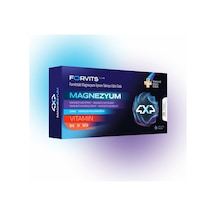 Forvits Lab Magnezyum+ 4 Farklı Magnezyum Formu, D3, B6, B12 Ve Çinko İçeren 30 Tablet Takviye Edici Gıda
