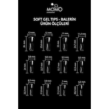Momo Professional Tırnak Soft Gel Tips 120 Ad. Balerin