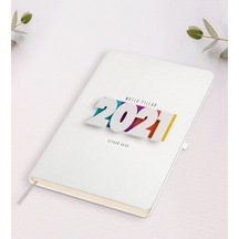 Kişiye Özel 2022 Mutlu Yıllar Beyaz Defter-5 Beyaz