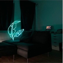 Neon Led Işık Mohikan Gece Lambası Renkli