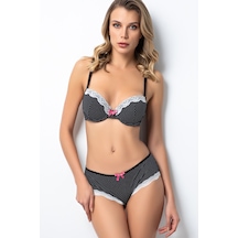 Miorre Push-up Dolgulu Puantiyeli Sütyen Takım 001