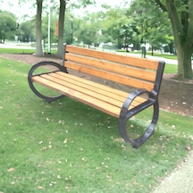 Dış Mekan Oturma Bankı, Alüminyum Döküm Park Bankı-317