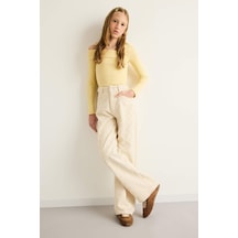 Defacto Wide Leg Gabardin Pantolon Kız Çocuk G1621A825AU
