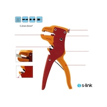Kablo Kesme Ve Soyma Aleti 0.2Mm - 6Mm S-Link Sl-170A