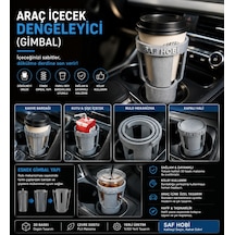 Araç İçecek Dengeleyici Gimbal Dökülmeye Karşı Akıllı Çözüm
