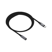 S-link Armor Fc-01 15cm Type-c To F Aux Örgülü Metal Başlıklı Siyah Ses Kablosu