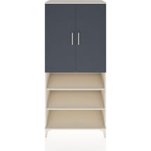Hyperion Dolap 4 Raflı 2 Kapaklı Tek Askılı 88x44x195 Aytaşı-... Aytaşı