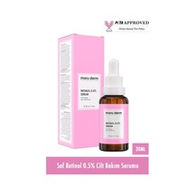 Maruderm Retinol%0.5 Cilt Yenileyici Bakım Serumu Besleyici Bitkisel Yağlar & Seramid İle İnce Çizgi Karşıtı Yüz Serumu, 30 Ml Diğer