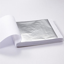Epoksi Reçine Gümüş Yaprak Varak 14 x 14 CM 25 Adet