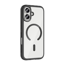 Noktaks - İphone 17 Uyumlu Kılıf Magsafe Özellikli Metal Kamera Çerçeveli Tiko Kapak - Lila - T39876