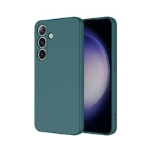 Samsung Galaxy A56 Uyumlu Yeşil Kadife İç Yüzeyli Silikon Telefon Kılıfı