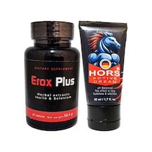 Eroxplus Erkeklere 30lu Özel Kaps + Hors Active Cream 50 Ml Erkek Katılaştırıcı Krem