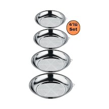Süzgeç Kevgir Seti Paslanmaz Çelik Dörtlü Makarna Pirinç Süzgeci 27 Cm 30 Cm 33 Cm 36 Cm Çapında Diğer