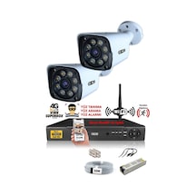 Ids 2 Kameralı 5mp Sony Lensli 1080p Fullhd Gece Renkli Full Kamera Seti Su Geçirmez Cepten İzle Ds 2034hd Wl Set2 Nohdd