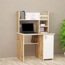 Kalenderdekor1 Kalender Dekor Lucas 90 Cm Çalışma Masası Lc02 Beyaz  -  Meşe