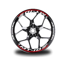 Kırmızı Yamaha Mt 10 Sp Jant Sticker Etiket