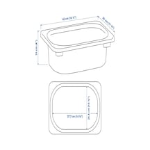 Ikea Açık Turuncu Çok Amaçlı Saklama Kutusu 42x30x10 Cm Oyuncak Düzenleyici Çocuk Odası
